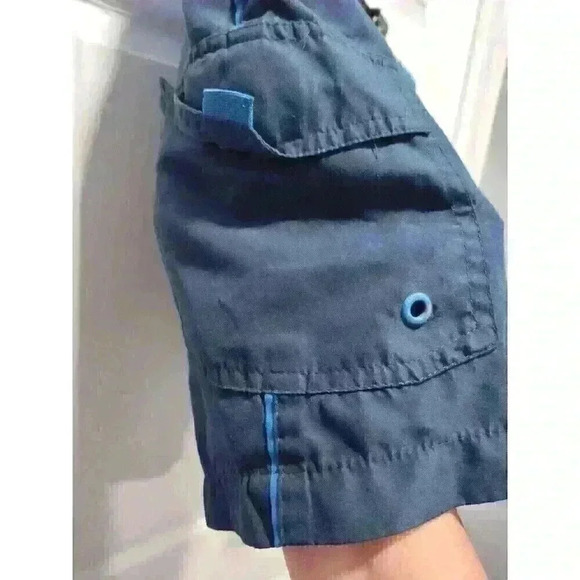 Laguna Original Men's Size Large Blue Swim Trunks with 1 coin and 1 Side‎ Pocket - Picture 3 of 4